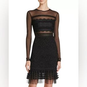 Three Floor | Stargate Black Long Sleeve Mini Dress